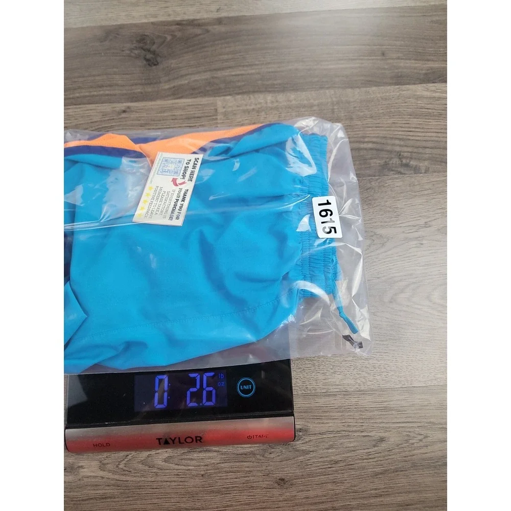 Nike Running Shorts Womens Dri-Fit Brief Lined Tempo Shorts Small Blue 3'' Logo